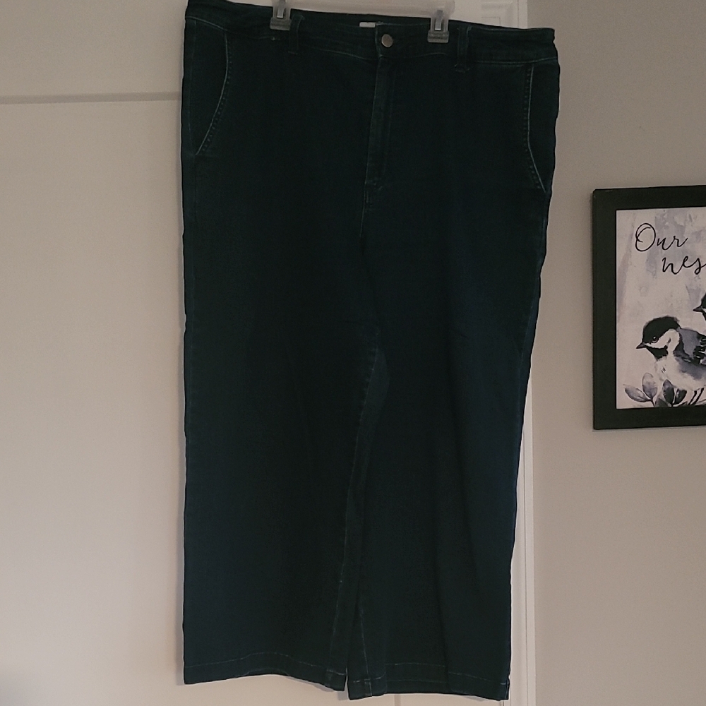 a.n.a Dark Blue Ankle & Cropped Jeans